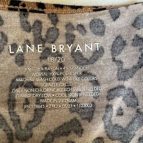 Lane Bryant animal print open front cardigan size 18/20 - Picture 4 of 6